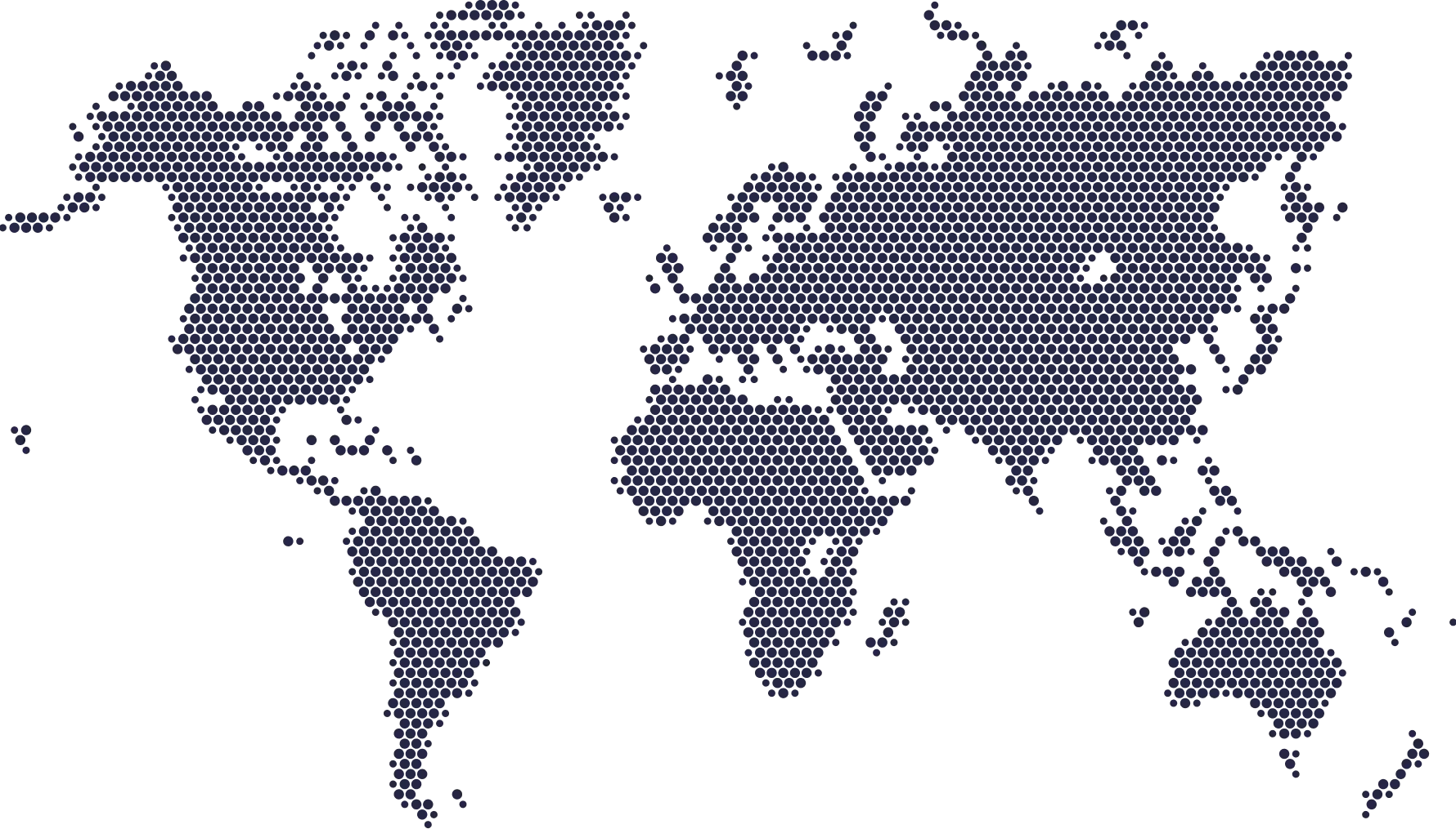 World map showing hosting locations